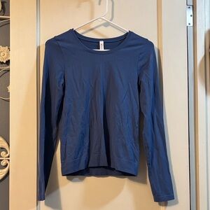 Athleta Blue Long-Sleeve Performance Top